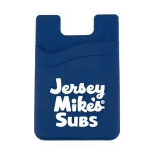 Dual Pocket Cell Phone Sleeve with Adhesive Backing: Navy