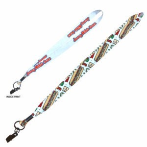Lanyard with Metal Crimp and Metal Split Ring